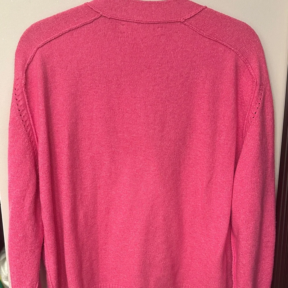 LOFT Vibrant Pink Cardigan Sweater - Picture 4 of 5